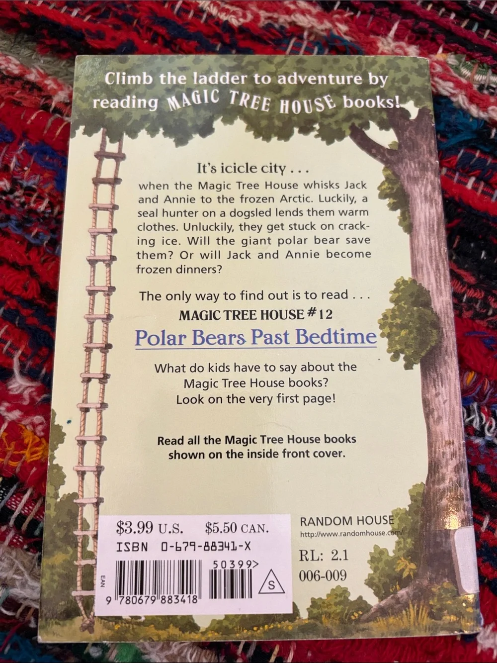 Polar bears past bedtime magic tree house book